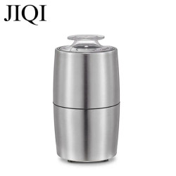 JIQI Electric Coffee & Nut Grinder - Stainless Steel, Fast & Powerful