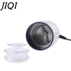 JIQI Electric Coffee & Nut Grinder - Stainless Steel, Fast & Powerful
