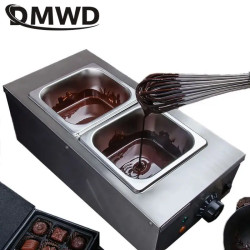 JIQI Double Hot Chocolate Dipper - Electric Melter with 2 Lattices