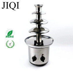JIQI 4-Tier Electric Chocolate Fountain - Party Fun & Automatic Flow