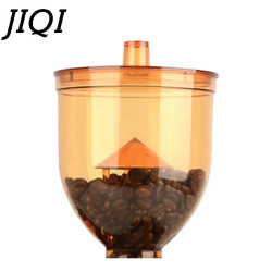 JIQI Coffee Grinder - 250g Capacity, Anti-Jump Tech, 110V/220V