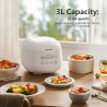 JOYOUNG 3L Rice Cooker: Fast, Multifunctional & Easy Cleaning