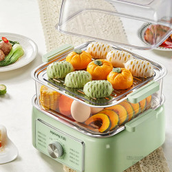 JOYOUNG GZ105 Electric Steamer - 10L Capacity, 1-60 Min Timer