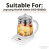 JOYOUNG 1.5L Glass Health Kettle - Durable & Stylish