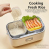 JOYOUNG Portable Rice Cooker & Steamer, 1.5L Stainless Steel