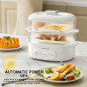 JOYOUNG Electric Steamer - 2 Layer, 5.6L Capacity, Fast Heating