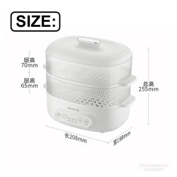JOYOUNG Electric Steamer - 2 Layer, 5.6L Capacity, Fast Heating