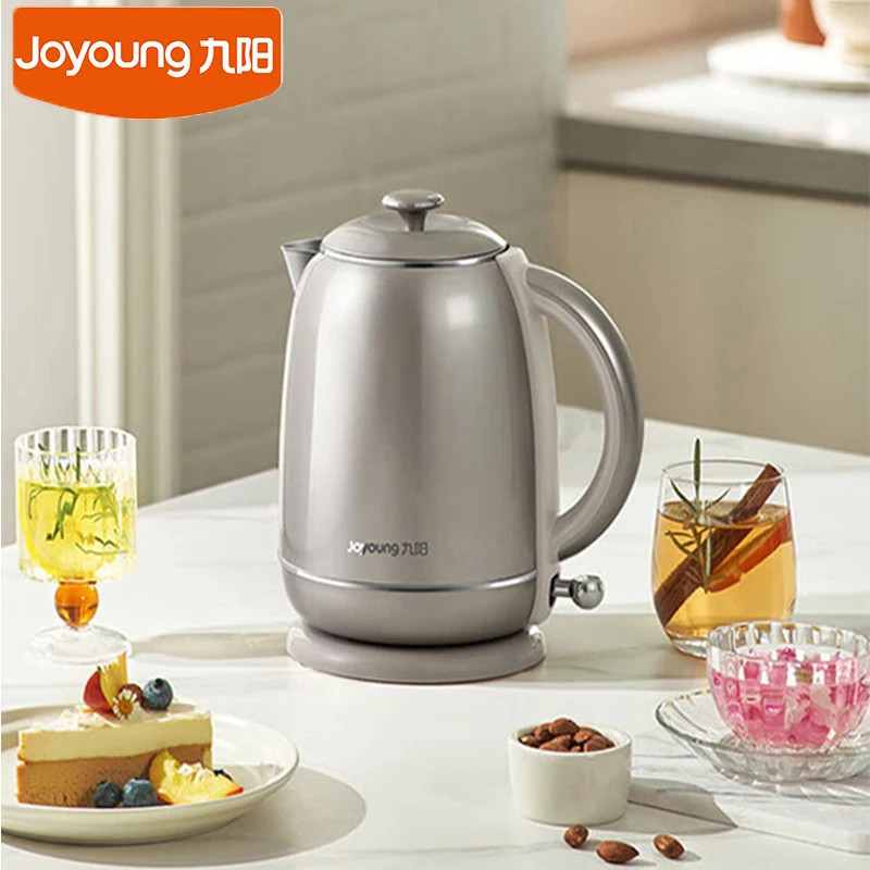 JOYOUNG Retro Electric Kettle - Fast Heating 1.5L Stainless Steel