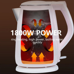 JOYOUNG Electric Kettle: 1800W Fast Heating, Safety Auto Shut-Off