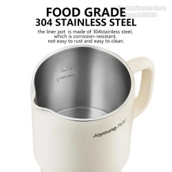 JOYOUNG Mini Folding Kettle: Fast Boil, 304 Stainless Steel, 600ml