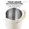 JOYOUNG Mini Folding Kettle: Fast Boil, 304 Stainless Steel, 600ml