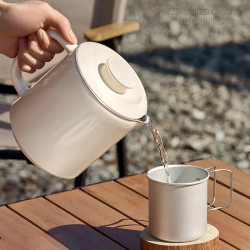 JOYOUNG Mini Folding Kettle: Fast Boil, 304 Stainless Steel, 600ml