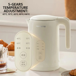 JOYOUNG 5-Gear Temp Control Electric Kettle, Insulated & Fast Boiling