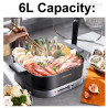 JOYOUNG Electric Hot Pot, Fast Heating & Versatile Cooking