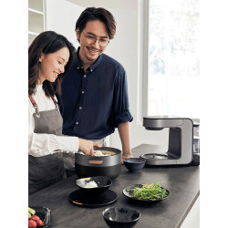 JOYOUNG Electric Rice Cooker, 3.5L, Stainless Steel, Steaming & 12H...