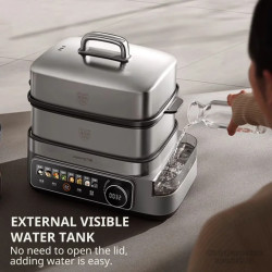 JOYOUNG 14L Double-Layer Electric Steamer - Healthy & Delicious Meals