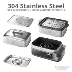 JOYOUNG 14L Double-Layer Electric Steamer - Healthy & Delicious Meals