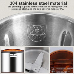 JOYOUNG M01 Electric Grinder: Stainless Steel, 500W, Adjustable Speeds
