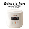 JOYOUNG Linner Pot: 1.2L Ceramic Glaze, Non-stick for F-20FZ125 Ric...