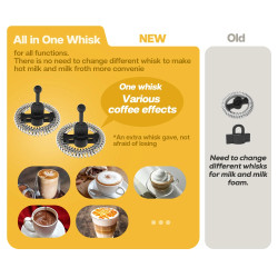 HIBREW Milk Frother & Warmer: Perfect Lattes, Every Time