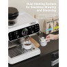 HIBREW Dual Boiler Espresso Machine with Grinder & 30 Grind Settings