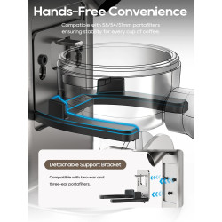 HIBREW Automatic Burr Grinder: Precision Grinding for Espresso & More