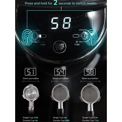 HIBREW Coffee Grinder: 34 Gear Settings, Freshly Ground Flavor