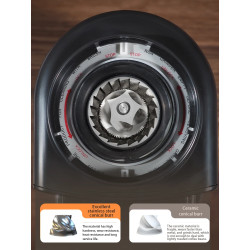 HIBREW Coffee Grinder: 34 Gear Settings, Freshly Ground Flavor
