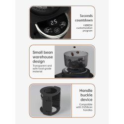 HIBREW Coffee Grinder: 34 Gear Settings, Freshly Ground Flavor
