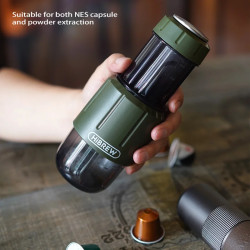 HIBREW 2-in-1 Portable Espresso Maker: Hot/Cold Brew