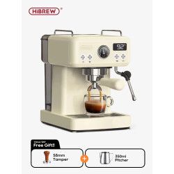 HIBREW 20 Bar Espresso Machine: Adjustable Temp, Cappuccino & More