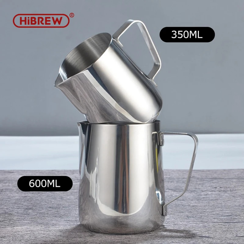 HIBREW Stainless Steel Latte Art Milk Frother