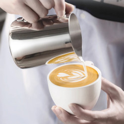 HIBREW Stainless Steel Latte Art Milk Frother