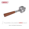 HIBREW 51mm Handle: Stainless Steel & Wood Espresso Brewing