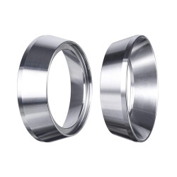 HIBREW 51mm Handle: Stainless Steel & Wood Espresso Brewing