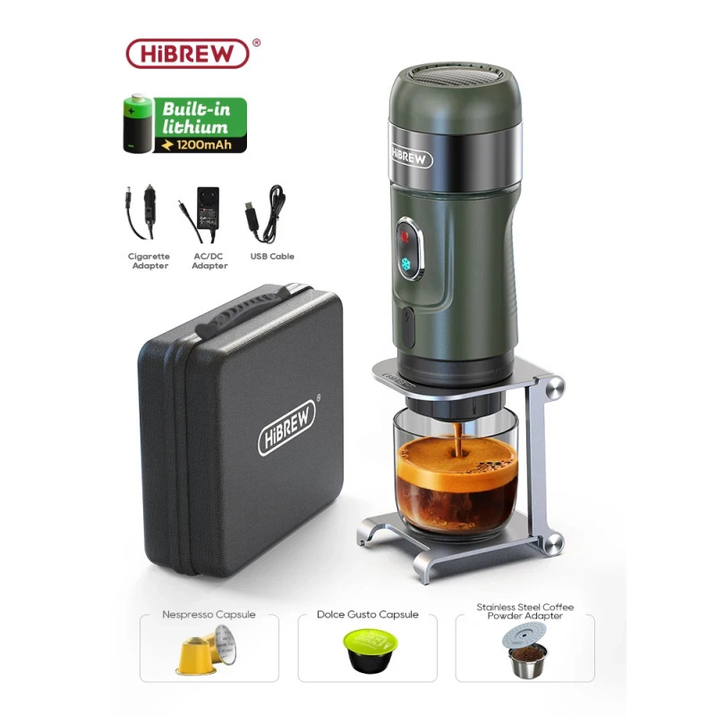 HIBREW Wireless Espresso Maker: Car & Camp Travel Coffee
