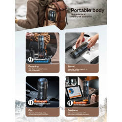 HIBREW Portable Espresso Maker: Coffee On-the-Go & at Home