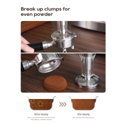 HIBREW 3-in-1 Coffee Tamper: Precision Pressure & Espresso Perfection