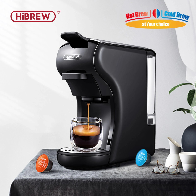 HIBREW 4-in-1 Espresso Maker: 19 Bar Pressure for Hot & Cold Coffee