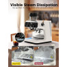 HIBREW Upgraded Dual Boiler Espresso Machine & Grinder