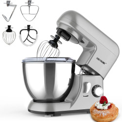 CHEFTRONIC 4L Stand Mixer: Powerful Mixing, 6+ Speeds
