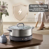SUPOR Electric Hot Pot & Rice Cooker: Stainless Steel, Family-Sized