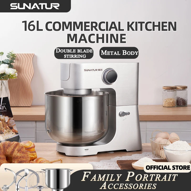 SUNATUR 16L Stand Mixer: Powerful, Spacious & Versatile