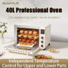 SUNATUR Pizza Oven: Convection Baking, 40L Capacity