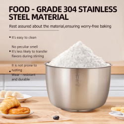 SUNATUR Stand Mixer: 3.5L Bowl, Powerful Mixing & Accessories