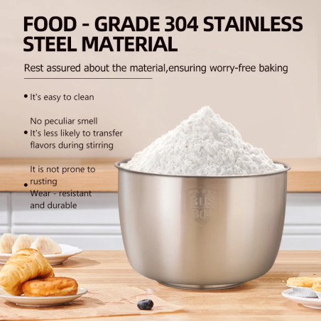 SUNATUR Stand Mixer: 3.5L Bowl, Powerful Mixing & Accessories