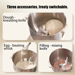 SUNATUR Electric Dough Mixer & Blender: Versatile Kitchen Powerhouse