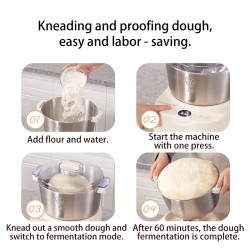 SUNATUR Electric Dough Mixer & Blender: Versatile Kitchen Powerhouse