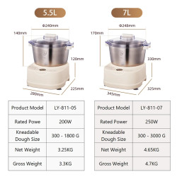 SUNATUR Electric Dough Mixer & Blender: Versatile Kitchen Powerhouse