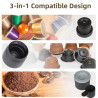 SUNATUR: Hand-Press Espresso Maker with Built-In Grinder